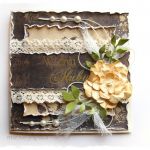 Kartka na ślub w brązach - 