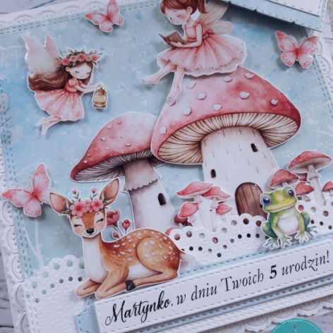 Kartka urodzinowa z wróżkami 3, personalizacja