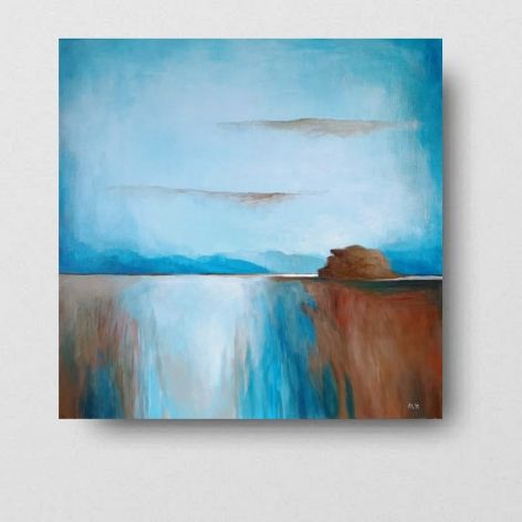 Pejzaż-obraz akrylowy formatu 60x60 cm. 