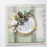 Kartka URODZINOWA z pastelowymi różami - Kartka Urodzinowa z pastelowymi różami