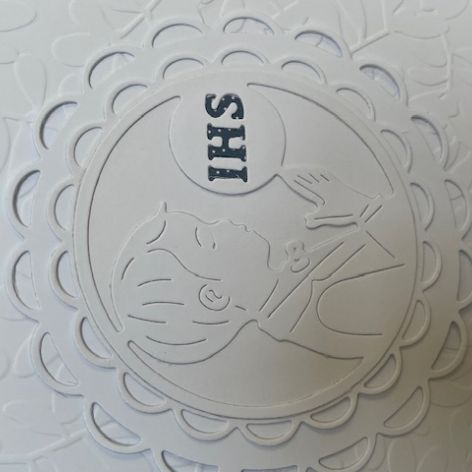 Komunia św. kartka scrapbooking chłopiec