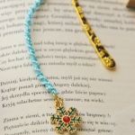 Świąteczna zakładka do książki śnieżynka - 