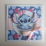 Kartka ręcznie robiona urodzinowa Stich  - Kartka handmade Stich 4