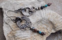 Srebro z kolorami ziemi