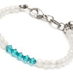 BRANSOLETKA JADEIT SWAROVSKI STAL js515c - bransoletka z jadeitu