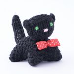 Kotek z kokardką czarny - kotek czarny