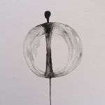 Postać-akwarela formatu 32/24 cm. - 