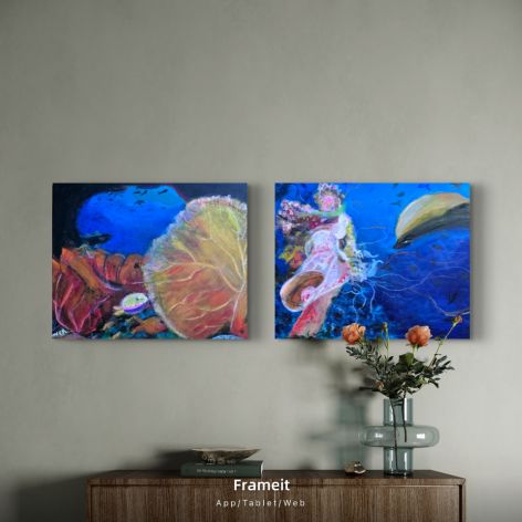 Kompozycja underwater 40x50x1 cm