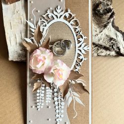 075,kartka na ślub w pudełku z obrączkami 