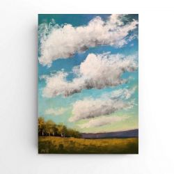 Pejzaż 5-praca formatu 24/18 cm .