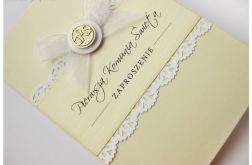 Zaproszenia komunijne z hostią