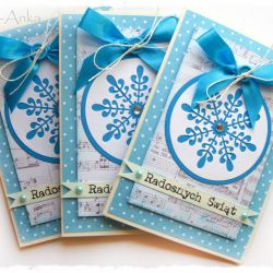 Kartka świąteczna z bombką