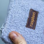 Szare etui na klucze portfelik baranek - 