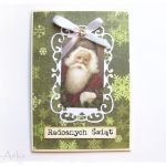 Kartka świąteczna z mikołajem - 