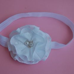 Opaska niemowlęca - "Niewinność bieli"