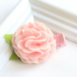 FairyBows SPINECZKA * kwiatek 3D jasny róż