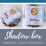 Shadow box pamiątka chrztu świętego - Shadow box wnęrze 1
