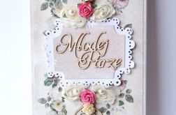 Kartka ślubna różowa 180817