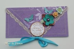 Kopertówka z okazji ślubu-'wrzosowy poranek''