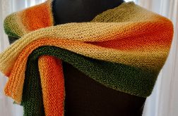 Asymetryczny szal strzałka