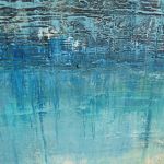 Blue lagoon /4/, abstrakcja obraz ręcznie malowany - 
