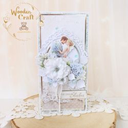 Kartka ślubna pamiątka ślubu "HydrangeaLove2"