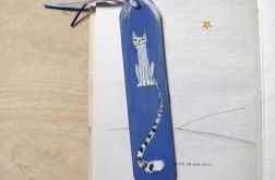 Zakładki malowane - Koty w błękicie 2