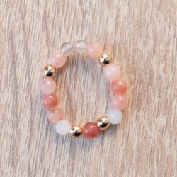 pierścionek agat hematyt kamień księżycowy