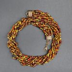 Naszyjnik Z Koralików Miedziany Splendor - 