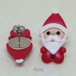 Kolczyki Świąteczne Małe Mikołaje - Kolczyki Świąteczne Czerwone Mikołaje w Czapkach - 3, OBJET d'ART