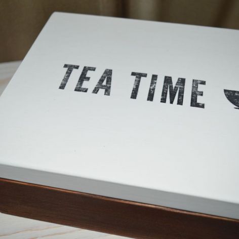 Herbaciarka Pudełko na herbatę Tea time