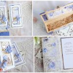 Ślubna skrzynka do wina i kartka 1043 - 