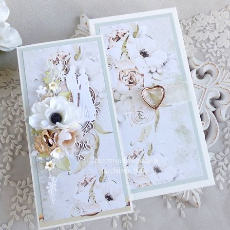 Ślubna skrzynka do wina i kartka 998