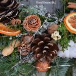Wianek świateczny Bożenarodzenie z bawełny - naturalne dodatki