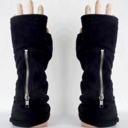 Rękawiczki , czarny polar