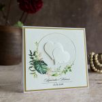 Kartka ślubna w ozdobnej kopercie W 45 - Kartka ślubna