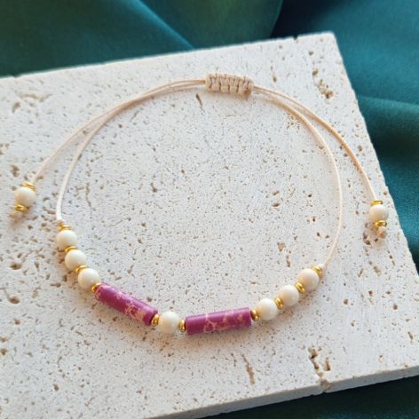 "Rosa" - bransoletka z naturalnymi kamieniami.