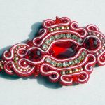 Naszyjnik-wisior Czerwono-Złoty MAXI - 