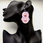 Rose - kolczyki sutaszowe - 