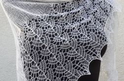 Ślubna mgiełka z jedwabiem