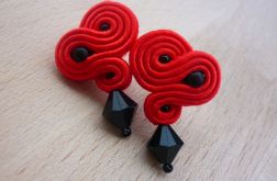 Agnes red - kolczyki wkrętki sutasz