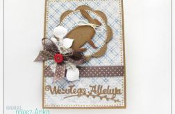 Kartka wielkanocna z zającem 1