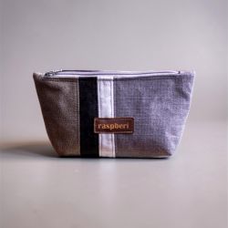 Szara kosmetyczka patchwork MIDI