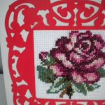 Róża czerwona - kartka okazjonalna - zblizenie obrazka