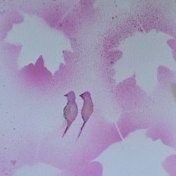 Jesienne zauroczenie,  akwarela 