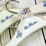 komplet wieszaków -blue roses - 