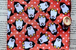 Etui na czytnik: wesołe pingwinki