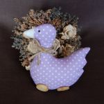 Lawendowa gąska na drewnianych "wrotkach" - 