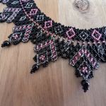 Naszyjnik z koralików. Handmade.  - Widok z boku