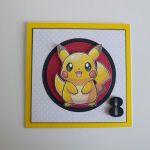 Kartka na urodziny ręcznie robiona Pokemon Pikachu - Kartka na urodziny ręcznie robiona Pokemon Pikachu